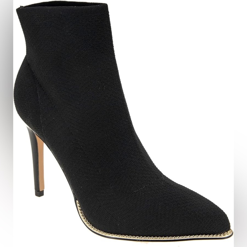 BCBGeneration Black Sock Ankle‎ Bootie Heels Size 7 B45